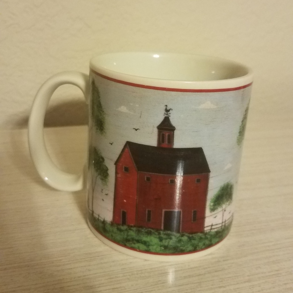 1998 Warren Kimble "Barns" mug